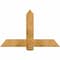 Ekena Millwork Eugene Rough Sawn Timber Gable Bracket, Western Red Cedar, 48"W x 30"H x 4"D x 6"F, 15/12 Pitch GBW048X30X0406EUG00RWR - alternate 1